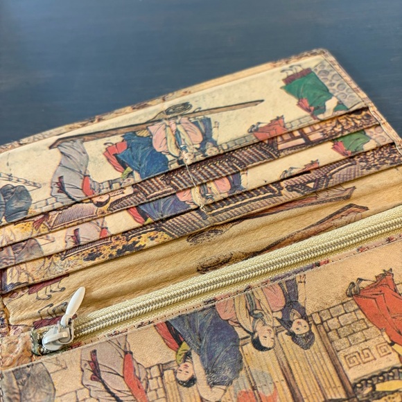 Vintage Korean Folk Art Wallet – Hanbok Print – 1980s/90s - Picture 3 of 5